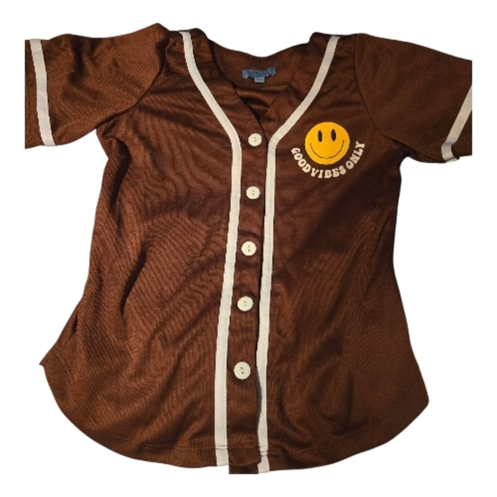 Free Haven Kids 'Good Vibes Only' Jersey Shirt-Size 7/8 SM